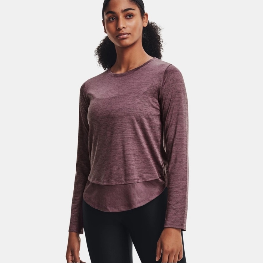 UA Tech™ Vent Long Sleeve XS breathable lightweight purple